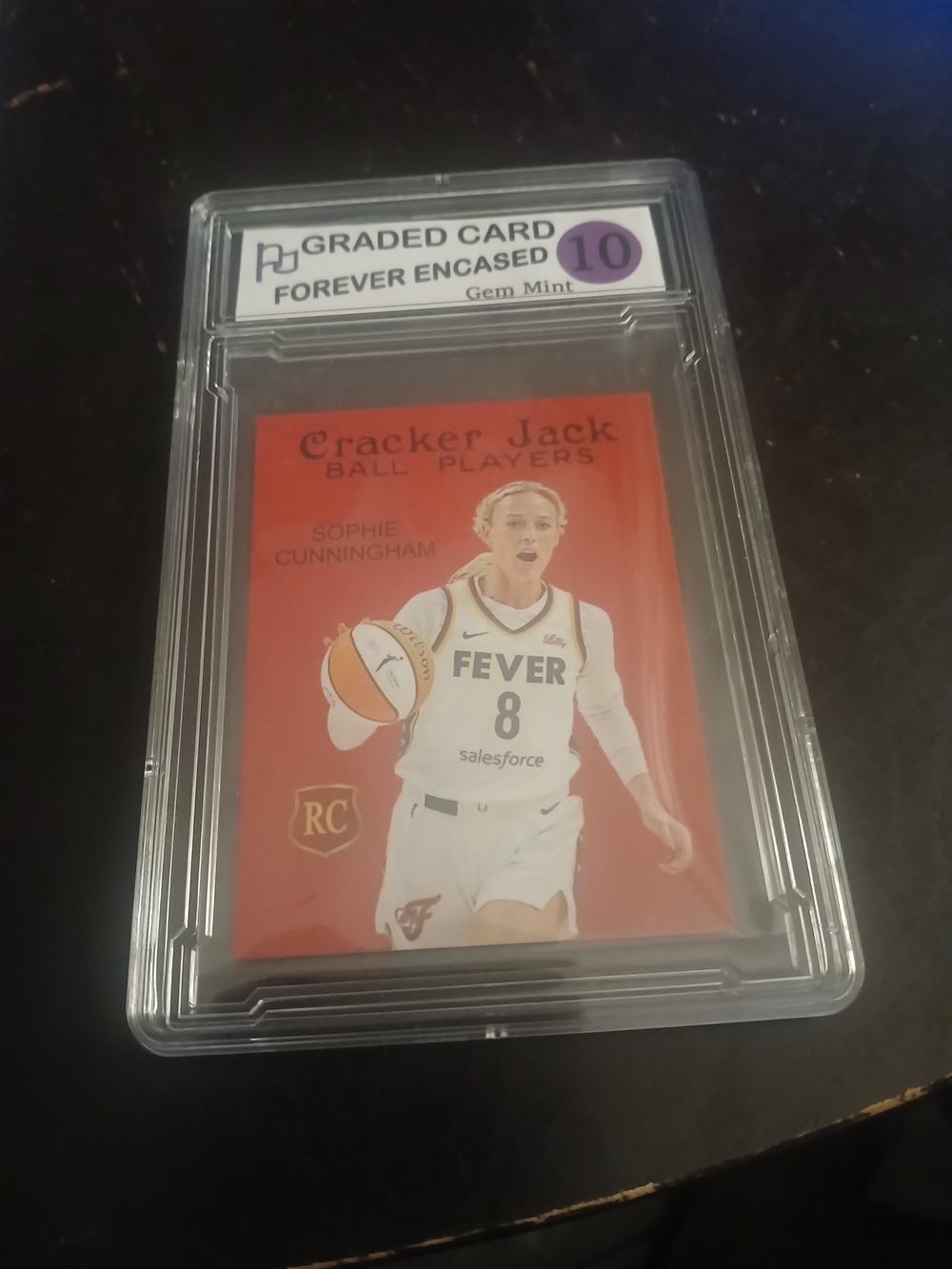 Sophie Cunningham Rookie Error Mini Cracker Jack Ball Players - Gem Mint 10